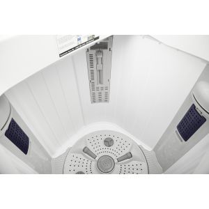 Voltas Beko 8.2 kg Semi Automatic Washing Machine (Burgundy) WTT82BRG Top View Open