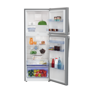 Voltas Beko 340 L 2 Star High End Frost Free Double Door Refrigerator (Silver) RFF363IF Open View