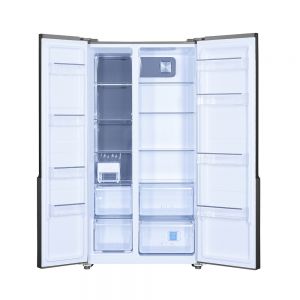 Voltas Beko 563 L Side by Side Refrigerator (Inox) RSB585XPE Open View