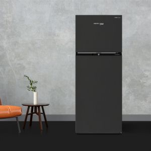 Voltas Beko 250 2 Star Frost Free Double Door Refrigerator (Wooden Black) RFF270D60XBRXDIXXX Front View