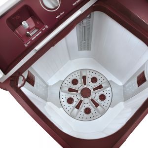 Voltas Beko No kg Semi Automatic Washing Machine (Burgundy) WTT120ABRT/HB Spin Tub View