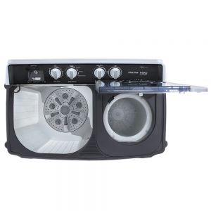 Voltas Beko No kg Semi Automatic Washing Machine (Grey) WTT120AGRT/HB Top View Open