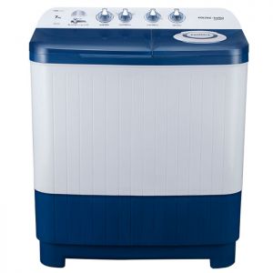 Voltas Beko 7 kg Semi Automatic Washing Machine (Sky Blue) WTT70DBLT Front View