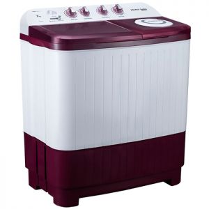 Voltas Beko 7 kg Semi Automatic Washing Machine (Burgundy) WTT70DBRT Left View