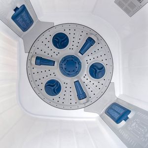Voltas Beko 7.5 kg Semi Automatic Washing Machine (Sky Blue) WTT75DBLT Spin Tub View