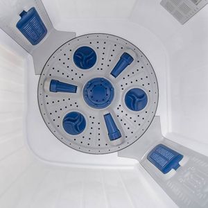 Voltas Beko 8 kg Semi Automatic Washing Machine (Sky Blue) WTT80DBLG Spin Tub View