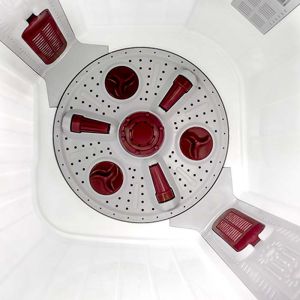 Voltas Beko 8 kg Semi Automatic Washing Machine (Burgundy) WTT80DBRG Spin Tub View