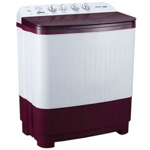 Voltas Beko 8 kg Semi Automatic Washing Machine (Burgundy) WTT80DBRG Left View