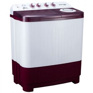 Voltas Beko 8 kg Semi Automatic Washing Machine (Burgundy) WTT80DBRT Left View