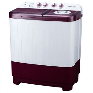Voltas Beko 8 kg Semi Automatic Washing Machine (Burgundy) WTT80DBRT Right View