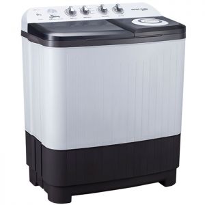 Voltas Beko 8 kg Semi Automatic Washing Machine (Grey) WTT80DGRT Left View