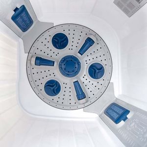 Voltas Beko 8.5 kg Semi Automatic Washing Machine (Sky Blue) WTT85DBLG Spin Tub View